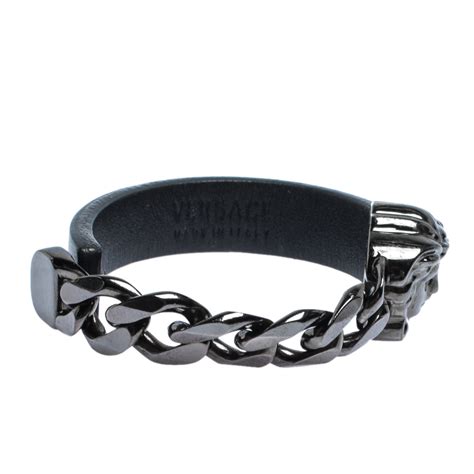 versace 1ve51g00k-t11|versace stud icon bracelet.